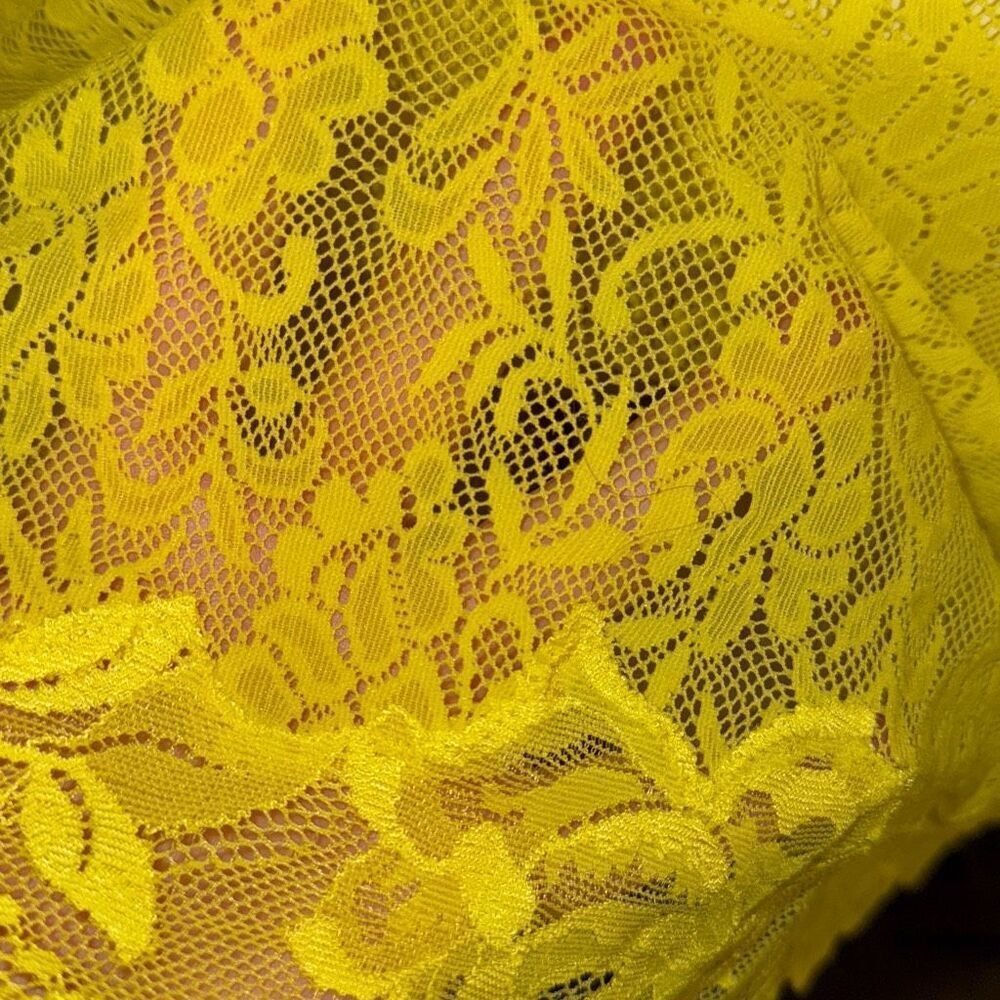 Victoria’s Secret Yellow Lace Slip Dress Size Large - Picture 7 of 14